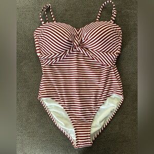 Kona Sol Strapless One Piece Bathing Suit Large 12-14